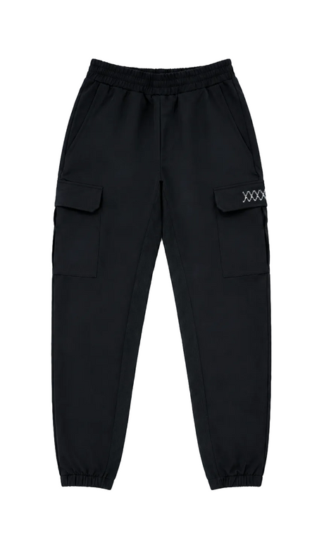 Female utility cargo joggers with 4 pockets and XXXX rubberized insignia. limited edition.